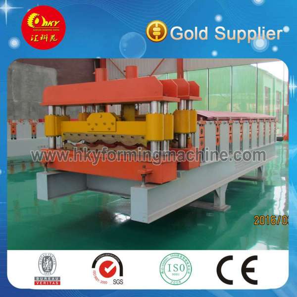 Glazing Tile Roofing Sheet Roll Forming Equipment Tile Making Machine